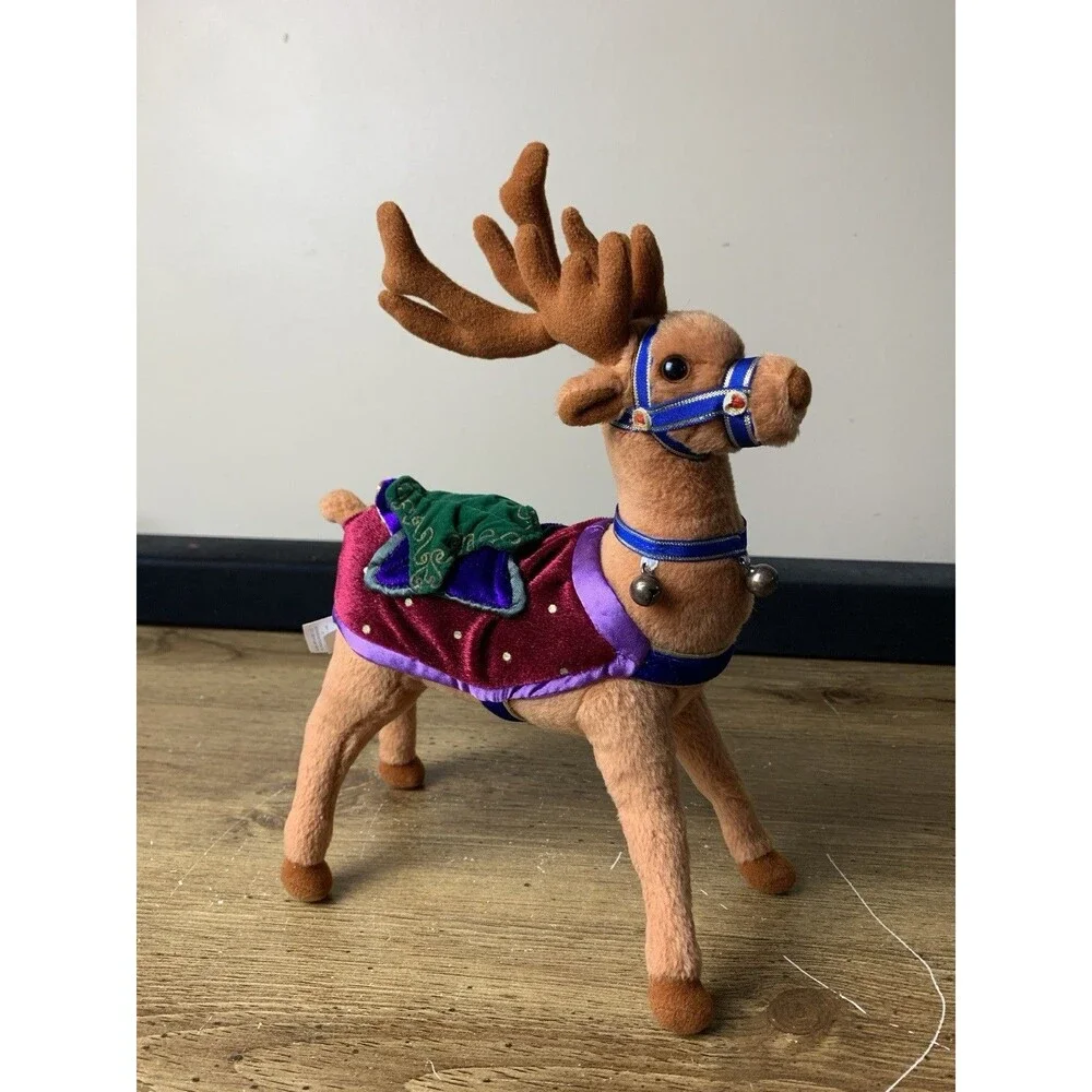 Applause Enchanted Prancer Christmas Reindeer 2002 Plush Toy Stuffed Animal Vtg